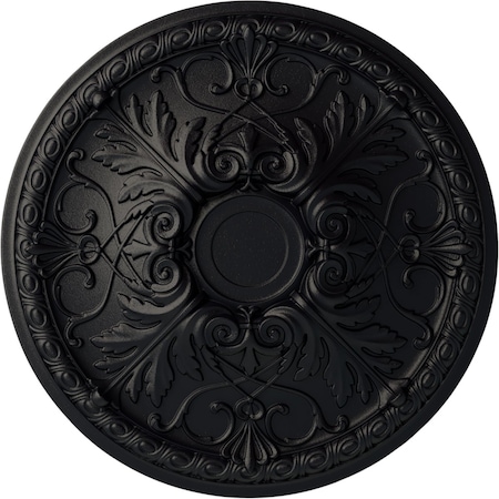 Tristan Ceiling Medallion (Fits Canopies Up To 5 1/2), Hand-Painted Steel Gray, 26OD X 3P